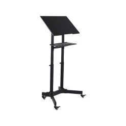 Mount-It! 41"-49" Aluminum Adjustable Portable Lectern, Black (MI-7971)