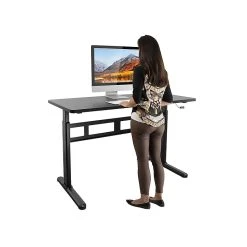 Mount-It! 29" - 48" Adjustable Desk, Black (MI-7981) -Staples Department Store sp123234024 sc7