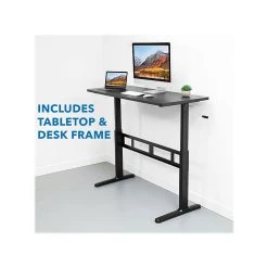 Mount-It! 29" - 48" Adjustable Desk, Black (MI-7981) -Staples Department Store sp123234025 sc7