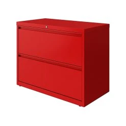 Hirsh HL10000 Series 2-Drawer Lateral File Cabinet, Locking, Letter/Legal, Lava Red, 36" (24249) -Staples Department Store sp126585416 sc7