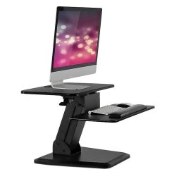 Mount-It! 6.5" To 18"H Sit & Stand Desk Converter, Black (MI-7916)