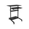 Mount-It! 37"-55" Adjustable Desk, Black (MI-7998B)