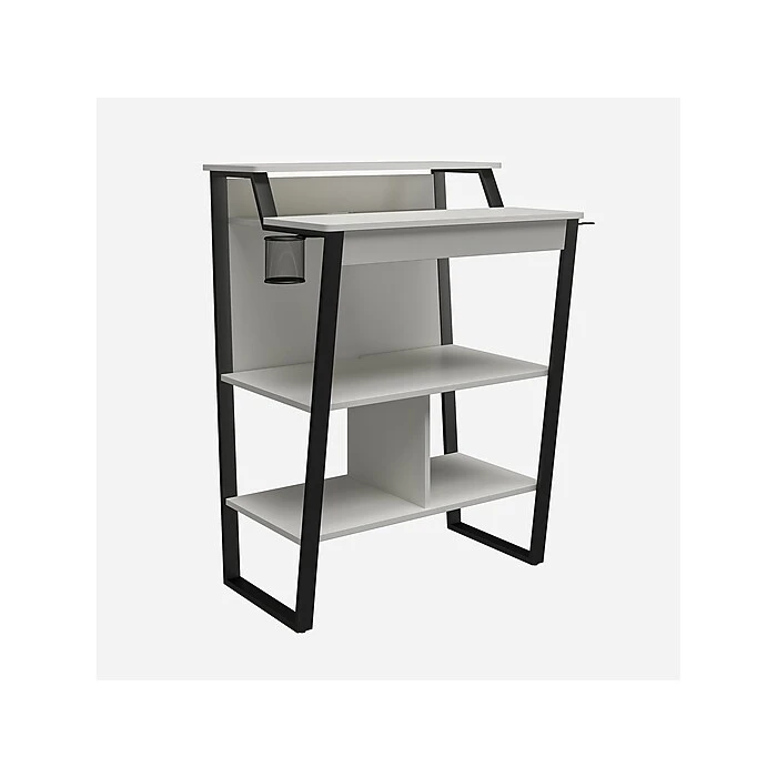 Ameriwood NTense Genesis 41" Standing Desk, White/Black (7031013ST) 4 Ameriwood NTense Genesis 41" Standing Desk, White/Black (7031013ST) - Image 4