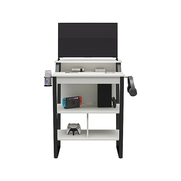 Ameriwood NTense Genesis 41" Standing Desk, White/Black (7031013ST) 5 Ameriwood NTense Genesis 41" Standing Desk, White/Black (7031013ST) - Image 5