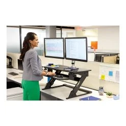 3M Precision XL Easy Lift 6" - 20" Adjustable Desk, Black (SD70B) 11 3M Precision XL Easy Lift 6" - 20" Adjustable Desk, Black (SD70B) -Staples Department Store sp138449995 sc7