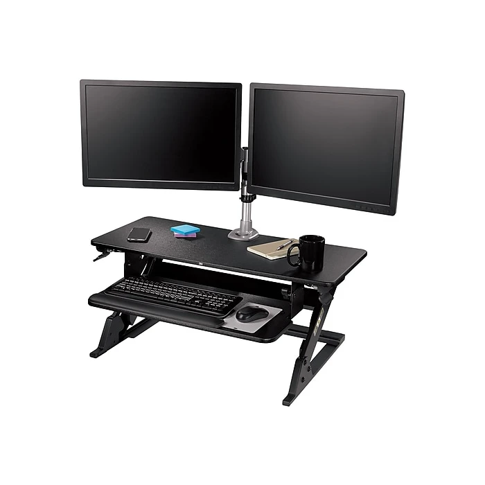 3M Precision XL Easy Lift 6" - 20" Adjustable Desk, Black (SD70B) 6 3M Precision XL Easy Lift 6" - 20" Adjustable Desk, Black (SD70B) - Image 6