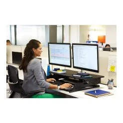 3M Precision XL Easy Lift 6" - 20" Adjustable Desk, Black (SD70B) 13 3M Precision XL Easy Lift 6" - 20" Adjustable Desk, Black (SD70B) -Staples Department Store sp138450007 sc7