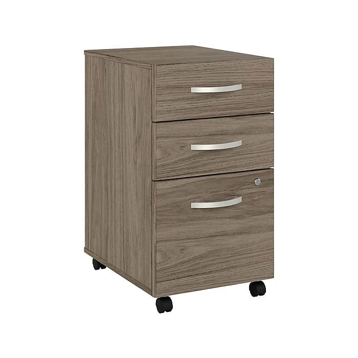 Bush Business Furniture Studio C 3 Drawer Mobile File Cabinet, Modern Hickory (SCF216MHSU) 1 Bush Business Furniture Studio C 3 Drawer Mobile File Cabinet, Modern Hickory (SCF216MHSU)