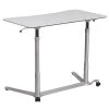Flash Furniture 37''W Sit-Down-Stand-Up Computer Desk, Light Gray (NANIP61)
