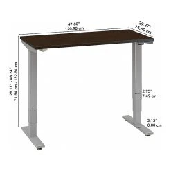 Bush Business Furniture Move 40 Series 28"-48" Adjustable Standing Desk, Mocha Cherry/Cool Gray Metallic (M4S4830MRSK) -Staples Department Store sp145952738 sc7
