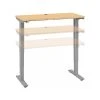 Bush Business Furniture Move 40 Series 28"-48" Adjustable Standing Desk, Natural Maple/Cool Gray Metallic (M4S4830ACSK)