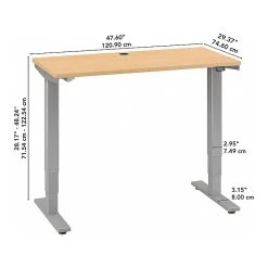 Bush Business Furniture Move 40 Series 28"-48" Adjustable Standing Desk, Natural Maple/Cool Gray Metallic (M4S4830ACSK) -Staples Department Store sp145952785 sc7