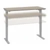 Bush Business Furniture Move 40 Series 28"-48" Adjustable Standing Desk, Sand Oak/Cool Gray Metallic (M4S6030SOSK)