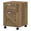 Kathy Ireland® Home By Bush Furniture 2-Drawer Vertical File Cabinet, Mobile, Letter/Legal, Reclaimed Pine, 17"