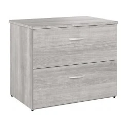 Bush Business Furniture Hybrid 2-Drawer Lateral File Cabinet, Letter/Legal, Platinum Gray, 36" (HYF136PGSU-Z)