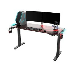 Eureka Ergonomic 31"-51" Adjustable Gaming Desk, Black (GD0054-BK) -Staples Department Store sp148400978 sc7