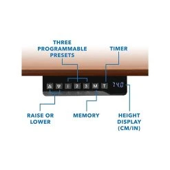 Mount-It! 30"-49"H Adjustable Electric Sit-Stand Desk, Brown/White (MI-18062) -Staples Department Store sp161382648 sc7
