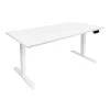 Mount-It! 25"-51"H Adjustable Electric Sit-Stand Desk, White (MI-18067)