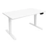 Mount-It! 25"-51"H Adjustable Electric Sit-Stand Desk, White (MI-18066)