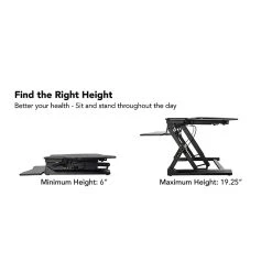 Mount-It! 48" Standing Desk Height Adjustable Riser With Gas Spring Lift, Metal (MI-7925) -Staples Department Store sp163926902 sc7