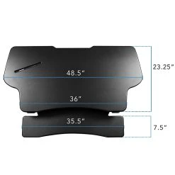 Mount-It! 48" Standing Desk Height Adjustable Riser With Gas Spring Lift, Metal (MI-7925) -Staples Department Store sp163926906 sc7