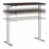 Bush Business Furniture Move 40 Series 28''-48'' Adjustable Standing Desk, Mocha Cherry/Cool Gray Metallic (M4S4824MRSK)