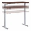 Bush Business Furniture Move 40 Series 28''-48'' Adjustable Standing Desk, Hansen Cherry/Cool Gray Metallic (M4S4824HCSK)