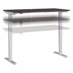 Bush Business Furniture Move 40 Series 28"-48" Adjustable Standing Desk, Storm Gray/Cool Gray Metallic (M4S6030SGSK)