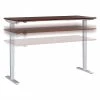 Bush Business Furniture Move 40 Series 28''-48'' Adjustable Standing Desk, Hansen Cherry/Cool Gray Metallic (M4S7230HCSK)