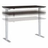 Bush Business Furniture Move 40 Series 28"-48" Adjustable Standing Desk, Mocha Cherry/Cool Gray Metallic (M4S6030MRSK)