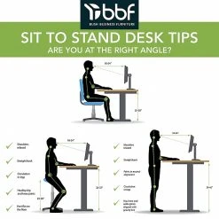 Bush Business Furniture Move 40 Series 28''-48'' Adjustable Standing Desk, Mocha Cherry/Cool Gray Metallic (M4S4824MRSK) -Staples Department Store sp166198390 sc7