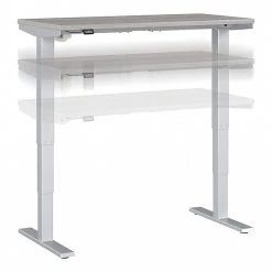 Bush Business Furniture Move 40 Series 28"-48" Adjustable Standing Desk, Platinum Gray/Cool Gray Metallic (M4S4824PGSK)