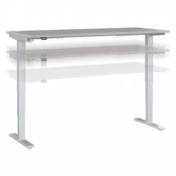Bush Business Furniture Move 40 Series 28"-48" Adjustable Standing Desk, Platinum Gray/Cool Gray Metallic (M4S7230PGSK)