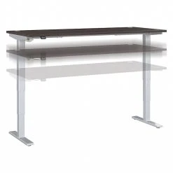 Bush Business Furniture Move 40 Series 28''-48'' Adjustable Standing Desk, Storm Gray/Cool Gray Metallic (M4S7230SGSK)