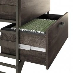 Bush Furniture Refinery 2-Drawer Lateral File Cabinet, Letter/Legal, Dark Gray Hickory, 32" (RFF132GH-03) -Staples Department Store sp168941546 sc7