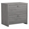 Office By Kathy Ireland® Echo 2-Drawer Lateral File Cabinet, Letter/Legal, Modern Gray, 32" (KI60402-03)