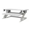 LifeFlo Ergonomics Clarity Sit Or Stand Workstation For Desktop 6.2 H X 35.4”W X 23.2”D, White (LFO-OL2914-W)