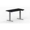 LifeFlo Ergonomics Height Adjustable Desk, 60" W X 30" D X 1 1/8" Thick, Black (LFO-6030-E2-BK)
