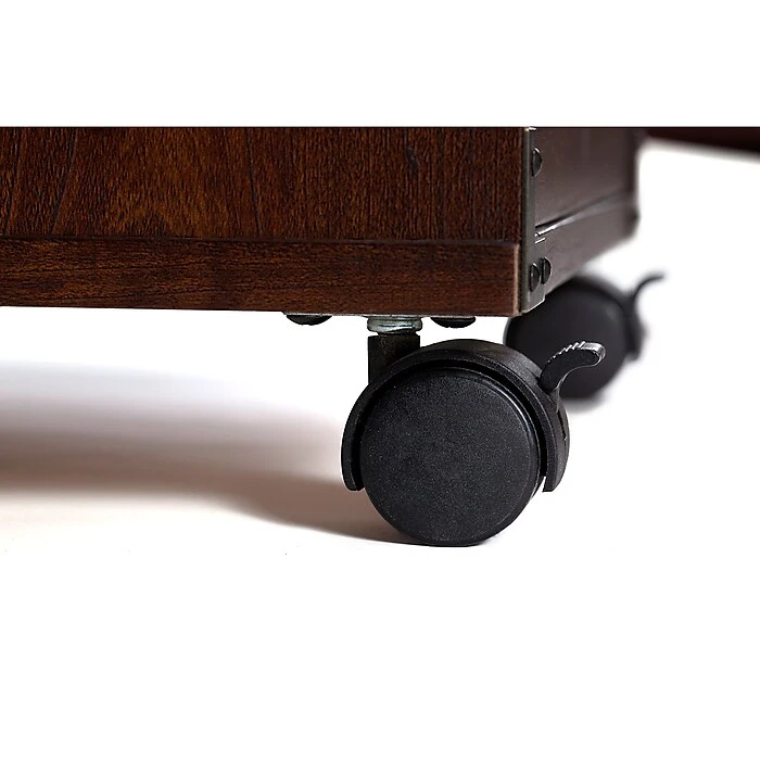 Office By Kathy Ireland® Ironworks 2 Drawer Mobile File Cabinet, Coastal Cherry (KI50202-03) 4 Office By Kathy Ireland® Ironworks 2 Drawer Mobile File Cabinet, Coastal Cherry (KI50202-03) - Image 4