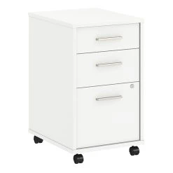 Office By Kathy Ireland® Method 3 Drawer Mobile File Cabinet - Assembled, White (KI70203SU)