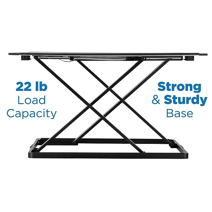 Mount-It! 1.3" -16" Tabletop Standing Desk Converter, White/Silver (MI-7938) 5 Mount-It! 1.3" -16" Tabletop Standing Desk Converter, White/Silver (MI-7938) - Image 5