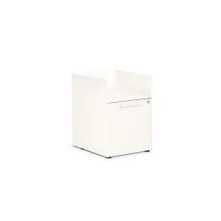 ASAP Allsteel Radii Alcove 1-Drawer File Cabinet, Bin/File, Letter/Legal, White (APGMBP18SNPT002)
