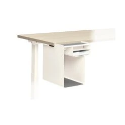 ASAP Allsteel Radii L Undermount File Cabinet, White (AUCL15N002)