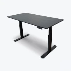 Luxor Furniture 60" Electric Adjustable Desk, Black Oak Top (STANDE-60-BK/BO)