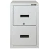 FireKing® FireShield 2-Drawer Vertical File Cabinet, Letter/Legal, Arctic White (2S1822-DDSSF)