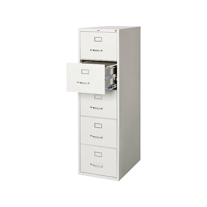 Staples Commercial 5 File Drawer Vertical File Cabinet, Locking, Gray, Legal, 26.5"D (21921D) 2 Staples Commercial 5 File Drawer Vertical File Cabinet, Locking, Gray, Legal, 26.5"D (21921D) - Image 2