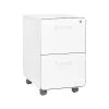 Poppin Stow 2-Drawer Vertical File Cabinet, Locking, Letter/Legal, White, 20"D (100914)