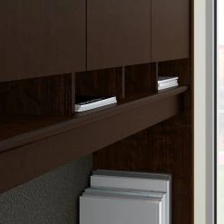 Bush Business Furniture Westfield 72W X 30D 3 Position Sit To Stand L Desk W/ Hutch And File Cabinet, Mocha Cherry (SRC124MRSU) -Staples Department Store sp38462127 sc7