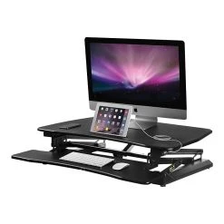 Mount-It! Electric 35.4"W Standing Desk Converter, Plastic Steel (MI-7927E) -Staples Department Store sp42717828 sc7
