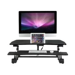 Mount-It! Electric 35.4"W Standing Desk Converter, Plastic Steel (MI-7927E) -Staples Department Store sp42717830 sc7